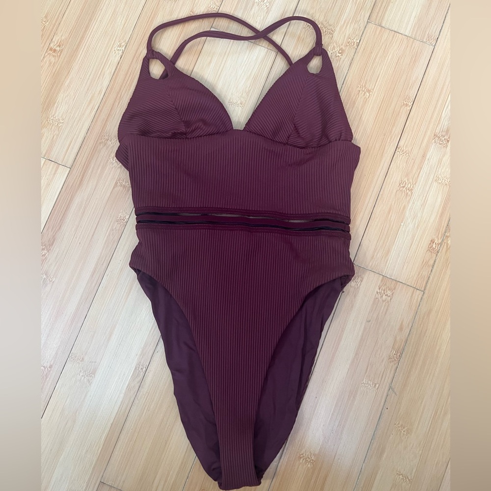 LIKE NEW BROWN One-Piece Swimsuit